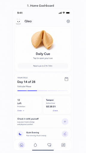 Qleo Home Dashboard